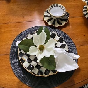 New Magnolia Napkin Ring, used for table setting or arranging.